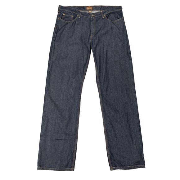 Vintage Perry Ellis Jeans Mens 40 Straight Leg Dark Wash Denim Mid Rise Cotton - Picture 1 of 12